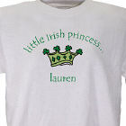 Little Irish Princess Personalized Youth T-shirt